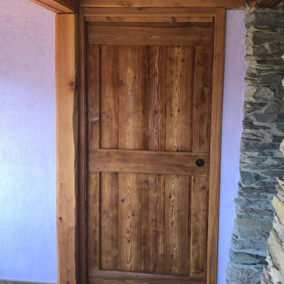 porta interna rustica in larice vecchio