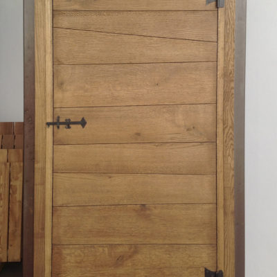 Portoncino in rovere - vista interna