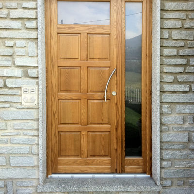 Portoncino d'ingresso  in rovere - Falegnameria Donatello