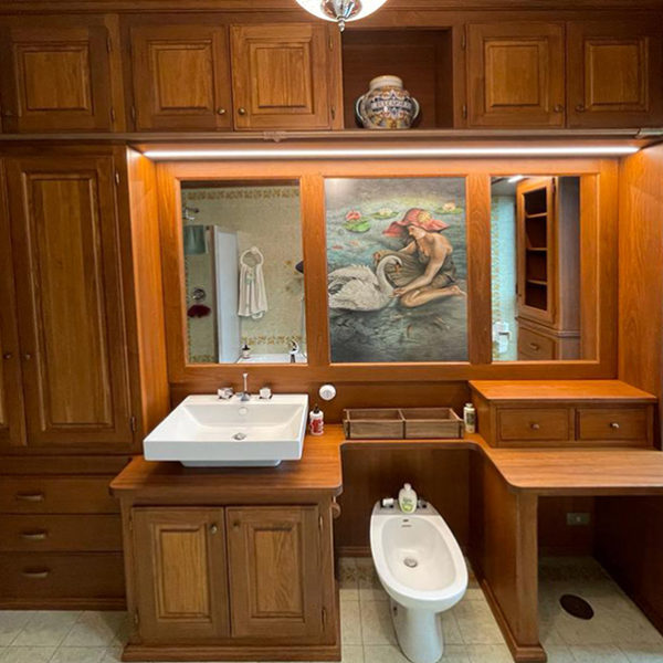 Sala da bagno stile retrò