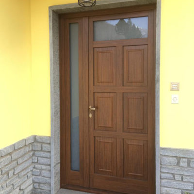 Portoncino d'ingresso a 2 battenti - Falegnameria Donatello